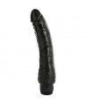 SEVENCREATIONS VIBRATOR DE JELATINE NOIR 20 CM.