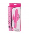 SEVENCREATIONS E RABBIT SLIMINE TRIPLE PLAY- VIBRATOR TRIPLE STIMULATION ROSE