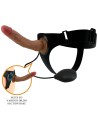 PRETTY LOVE - CULOTTE HARNAIS UNIVERSELLE KYTON AVEC GODE SQUIRTING 19 CM MULATO