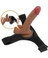 PRETTY LOVE - SLIP HARNAIS UNIVERSEL AVEC GODE VIBRANT ET SQUIRTING 15,5 CM MULATO