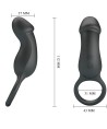 PRETTY LOVE - ANNEAU ANAL ET VIBRATEUR WARREN NOIR