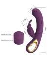 PRETTY LOVE - LIAM VIBRATEUR LAPIN ET POINT G VERT