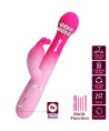 PRETTY LOVE - VIBRATEUR LAPIN MULTIFONCTION 3 EN 1 DEJON ROSE