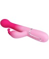 PRETTY LOVE - VIBRATEUR LAPIN MULTIFONCTION 3 EN 1 DEJON ROSE