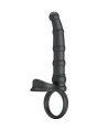 PRETTY LOVE - ANNEAU PÉNIS VIBRANT TATUM AVEC PLUG 10 VIBRATIONS NOIR