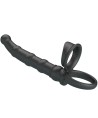 PRETTY LOVE - ANNEAU PÉNIS VIBRANT TATUM AVEC PLUG 10 VIBRATIONS NOIR