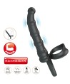 PRETTY LOVE - ANNEAU PÉNIS VIBRANT TATUM AVEC PLUG 10 VIBRATIONS NOIR