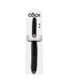 KING COCK DILDO DOBLE NEGRO 40.6 CM