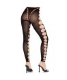 LEG AVENUE - BAS OPAQUES SANS COUTURE AVEC DÉCOUPE AUX PIEDS NOIRS