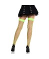LEG AVENUE - COLLANTS RÉSILLE LARGES VERT FLUO