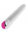 OHMAMA - VIBRATEUR ARGENT RECHARGEABLE 10 MODES 18,5 CM