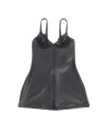 SUBBLIME - 957568 VESTIDO DE CUERO CON CREMALLERA NEGRO S/M