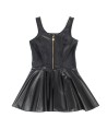 SUBBLIME - 957667 VESTIDO DE CUERO CON CREMALLERA DE CORAZÓN NEGRO S/M