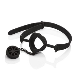 CALEXOTICS - SCANDAL BÂILLON AVEC PLUG EN SILICONE NOIR