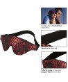 CALEXOTICS - MASQUE POUR LES YEUX OPAQUE SCANDAL AVEC DÉTAILS ROUGES
