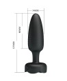 PRETTY LOVE - TARION PLUG ANAL AVEC LUMIÈRE LED NOIR 12,5 CM