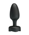 PRETTY LOVE - PLUG ANAL VARIAN AVEC LUMIÈRE LED NOIR 10,8 CM