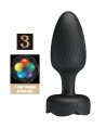 PRETTY LOVE - OSBORN PLUG ANAL AVEC LUMIÈRE LED NOIR 9,8 CM