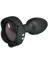 PRETTY LOVE - PLUG ANAL OLMAN AVEC LUMIÈRE LED NOIR 8,8 CM