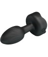 PRETTY LOVE - PLUG ANAL OLMAN AVEC LUMIÈRE LED NOIR 8,8 CM