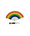 FIERTÉ - ÉVENTAIL EN BOIS DRAPEAU ARC-EN-CIEL