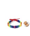 FIERTÉ - BRACELET TRESSÉ DRAPEAU ARC-EN-CIEL