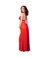 CHILIROSE - CR 4857 SET TOP Y PANTALONES ROJO TALLA S