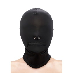 NS NOVELTIES - FETISH FASHION CAGOULE FERMÉE À FERMETURE ÉCLAIR NYLON NOIR