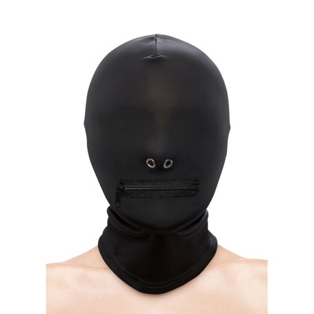 NS NOVELTIES - FETISH FASHION CAGOULE FERMÉE À FERMETURE ÉCLAIR NYLON NOIR