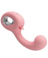 PRETTY LOVE - VIBRATEUR POINT G + STIMULATEUR DE CLITORIS ERYNNYES 10 VIBRATIONS ROSE