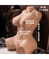 XISE - MURIEL TORSE FÉMININ RÉALISTE AVEC POUSSÉE 55 CM