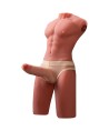 XISE - JASON DEMI-CORPS TORSE HOMME RÉALISTE AVEC POUSSÉES ET VIBRATIONS 55 CM