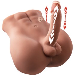 XISE - BERTLETT GODEMICHET ASS GODEMICHET RÉALISTE ET MASTURBATEUR ANUS POSITION DE FACE AVANT AVEC POUSSE 18 CM