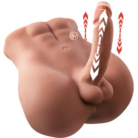 XISE - BERTLETT DILDO ASS GODE RÉALISTE ET MASTURBATEUR ANUS POSITION FRONTALE AVEC POUSSÉE 18 CM