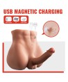 XISE - BERTLETT DILDO ASS GODE RÉALISTE ET MASTURBATEUR ANUS POSITION FRONTALE AVEC POUSSÉE 18 CM