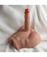 XISE - PEEL DILDO ASS GODE RÉALISTE MASTURBATEUR POSITION FRONTALE AVEC POUSSÉE 17,5 CM