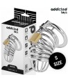 ADDICTED TOYS LOCKED - CAGE À PÉNIS EN MÉTAL IRON CELL 4 CM TAILLE S