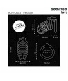 ADDICTED TOYS LOCKED - CAGE À PÉNIS EN MÉTAL IRON CELL 4 CM TAILLE S