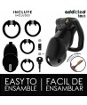 ADDICTED TOYS LOCKED - CAGE À PÉNIS MINDNIGHT CELL TAILLE L