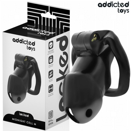 ADDICTED TOYS LOCKED - MINDNIGHT CELL CAGE À PÉNIS TAILLE M