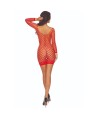 PASSION - BS108 BODYSTOCKING GRID ROUGE