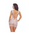PASSION - BS111 BODYSTOCKING DENTELLE BLANCHE