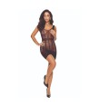 PASSION - BS113 BODYSTOCKING EN DENTELLE NOIRE