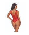 PASSION - BS115 BODYSTOCKING GRID ROUGE