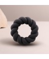 ROCKS-OFF - ANNEAU DE MASTURBATION EN SILICONE NOIR TWIST