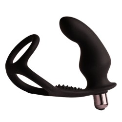 ROCKS-OFF - RO-ZEN RRO PLUG ANAL AVEC ANNEAU PÉNIS VIBRANT NOIR