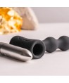 ROCKS-OFF - PETITE SENSATIONS PERLES ANAL PLUG VIBRATEUR NOIR