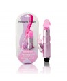 VIBRADOR C/ESTIMULADOR ROSA REGULABLE