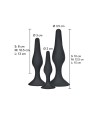 TOYJOY - Plug anal CURVY COMPANIONS 3 pièces Noir