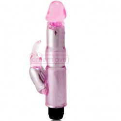 BAILE - VIBRATEUR AVEC STIMULATEUR ROSE RÉGLABLE